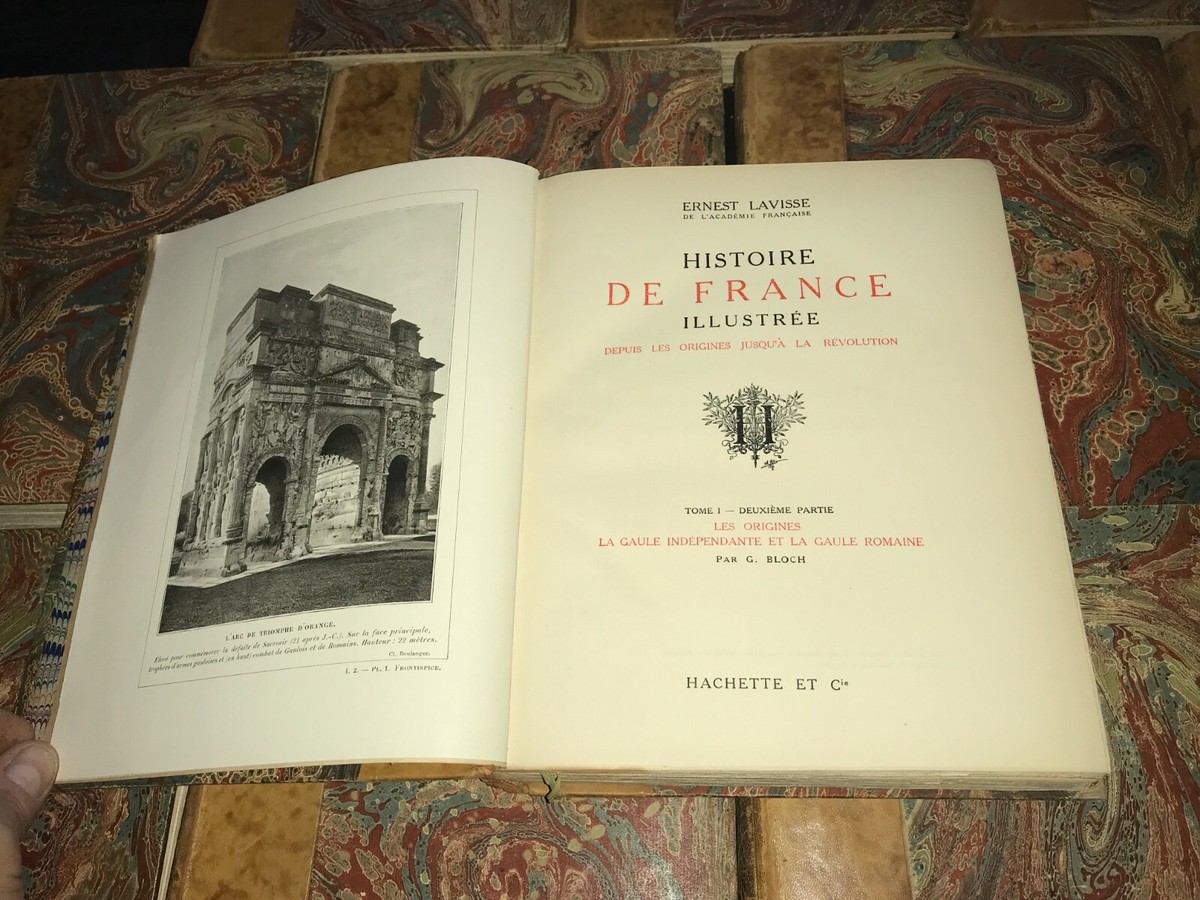 HISTOIRE DE FRANCE Par Ernest Lavisse – Tomes I & II – Couverture Rigide – État Correct
