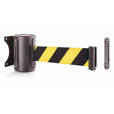 8pc US Weight U2500CYB Wall Mount Retractable Belt w/ Chevron   8' Yellow/Black