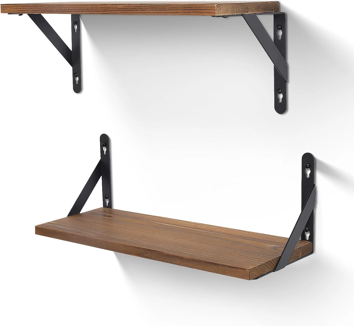 Solid Wood Floating Shelves Wall Mounted Shelve For Bathroom Living Room Bedroom