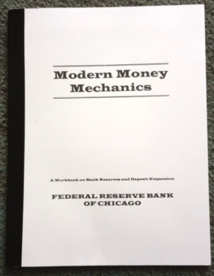 Money Machine Workbook Modern Money Mechanics - A Workbook on Bank Reserves and Deposit ...