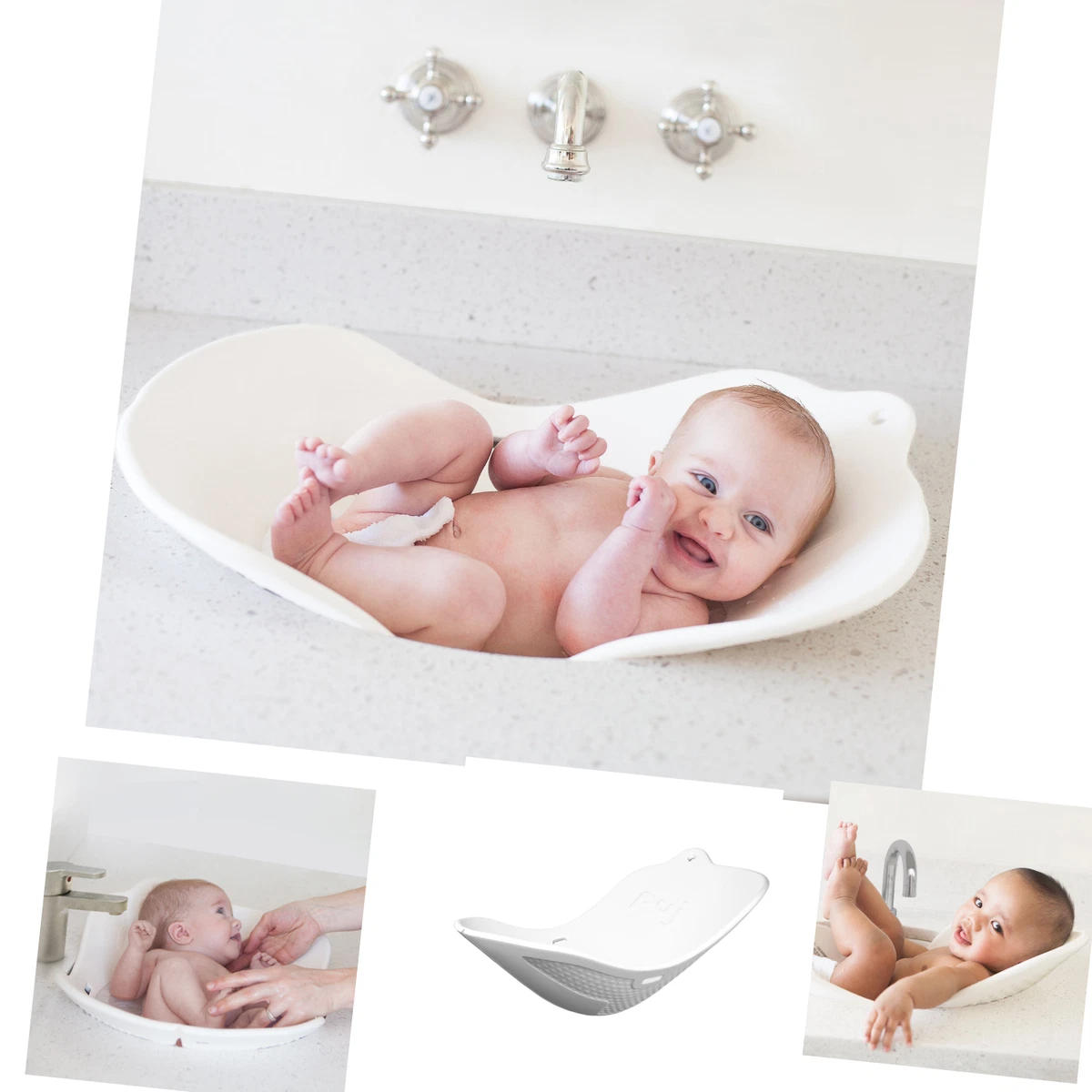 Puj Flyte Compact Infant Bath White White eBay