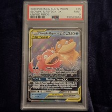 Pokemon 2019 Unified Minds Slowpoke & Psyduck GX 35/236 Holo PSA 9 TAG TEAM on eBay