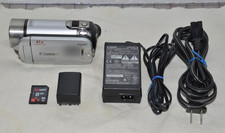 Works Great Canon FS200 Silver Digital Camcorder with Battery Charger