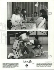 1988 Press Photo Alan Alda and his co stars in scenes from "A New Life"