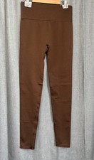 PrettyLittleThing PLT Brown Basic Seamless High Waist Gym Leggings NWT Medium