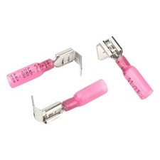 50 PCS Heat Shrink Piggyback Spade Connectors, AWG 22-16 Insulated Quick Disc...