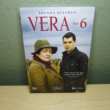 Vera: Set Season 6 DVD Brenda Blethyn Acorn 4 Disc Set w/ Slipcase