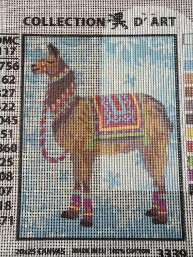 Collection D Art Printed needlepoint tapestry   20x25 Cm  Canvas Only