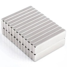 Strong Magnet, 4 Pack 60 x 10 x 3 mm Black Magnets Strong, Magnetic Barr
