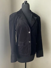 Lady Hathaway Black Velour Blazer S