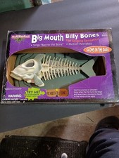 Gemmy Big Mouth Billy Bones Singing Fish Skeleton Vintage **READ DESCRIPTION**