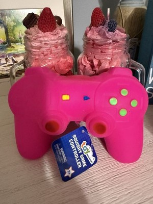 Toymendous Squeezy Game Controller Squishy Satisfying Stress Relief Toy Hot Pink