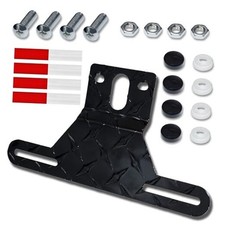 Universal Trailer License Plate Bracket Frame with Mounting Kit, License 1