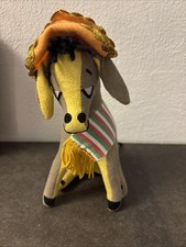 Vintage 1960'S R. Dakin, Dream Pets, Pancho Burro w/ Hat Blanket, Plush
