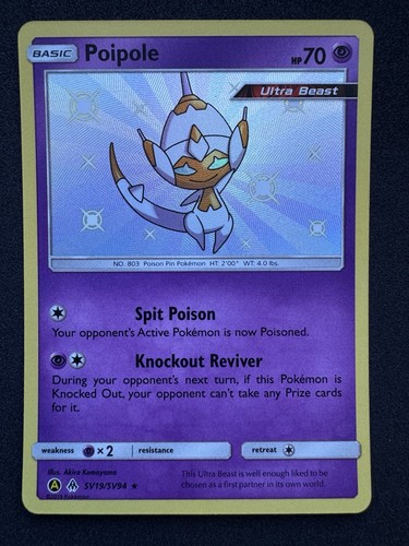 Poipole SV19/SV94 Shiny Holo Rare Hidden Fates: Shiny Vault Pokemon Card NM