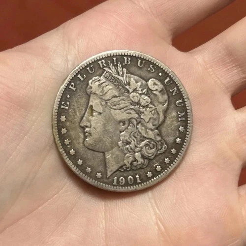 1901 Morgan Silver Dollar - Good Conditon/Detail