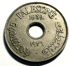 elf Palestine British 10 Mils 1939  World War II  D117