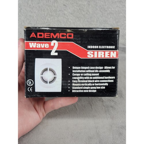 Ademco Wave 2 Indoor Electronic Siren 12VDC 106dB Alarm Security System