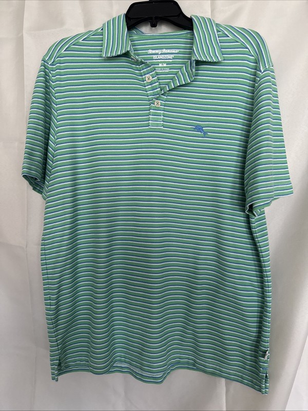Tommy Bahama Islandzone Stripe Polo Sz Med
