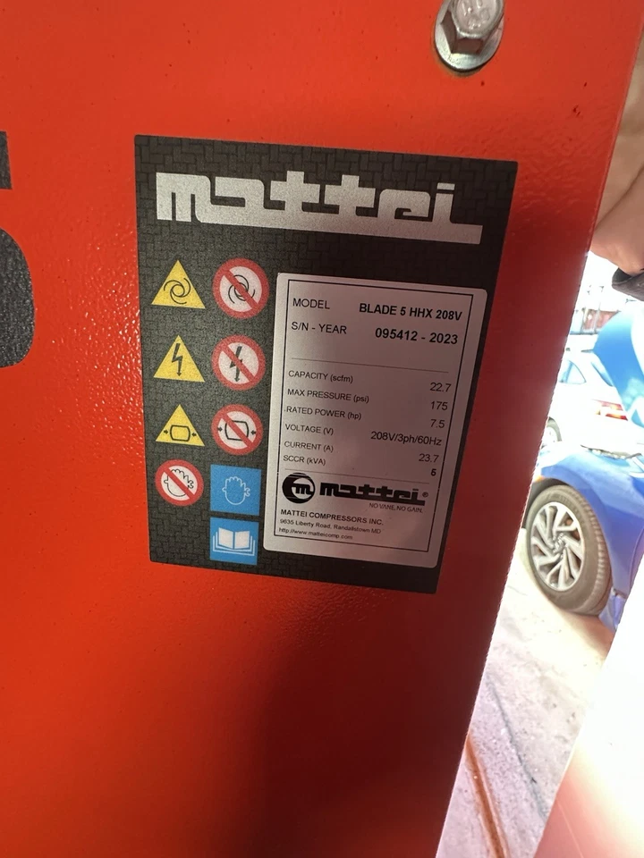 Compresor de aire giratorio Foto 3 de 4