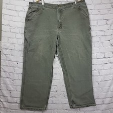 Carhartt Carpenter Utility Work Pants 42x30 Olive Army Green
