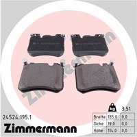 Zimmermann BremsbeläGe Vorne FüR BMW X5 X6 Rolls-Royce Wraith Ghost