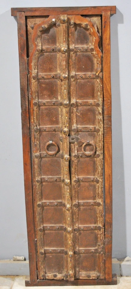 Paneles de ventana altos grandes de madera antiguos con marco originales antiguos muy finos Foto 2 de 4