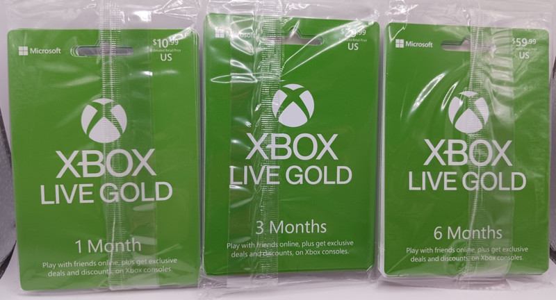 Xbox Live Gold POSA Cards with UNRELEASED Pricing !!EXTREMELY RARE!!