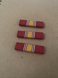 Set Of 3 US National Defense Service Medal Single Ribbon Bar US Military G-23