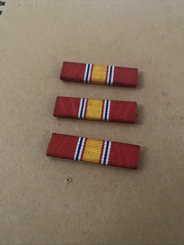 Set Of 3 US National Defense Service Medal Single Ribbon Bar US Military G-23