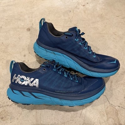 Hoka One One Challenger ATR 4 Womens 7.5 Running Shoes Blue Sneakers *NO INSOLES