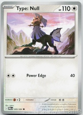 Type: Null 069/084 Common Pitch Black Pokemon Near Mint