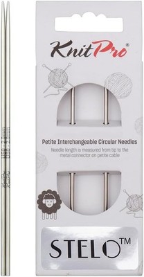 KnitPro Stelo Petite Interchangeable Circular Knitting Needles 2'' (5cm) Size 0-2