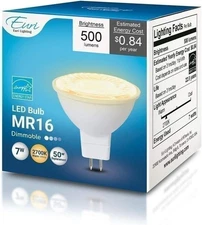Euri Lighting EM16-7W4020ew Dimmable LED MR16 Bulb with GU5.3 Base - 2700K