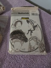 B4210 Butterick Bonnett Hat Patterns Cut