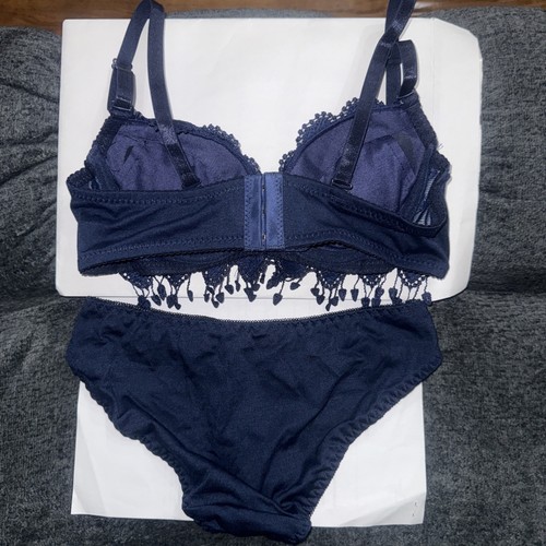 Crochet trim underwire lingerie set - Picture 2 of 8