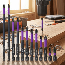 12-teiliges magnetisches rutschfestes Bohrer-Set, Schlagbohrer f&uuml;r Handschrauber
