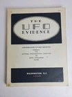 The UFO Evidence First Edition Richard H. Hall 1964 Rare Illustrated UFO Book