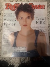 Rolling Stone magazine, March 10, 1954 Winona Ryder very good condition