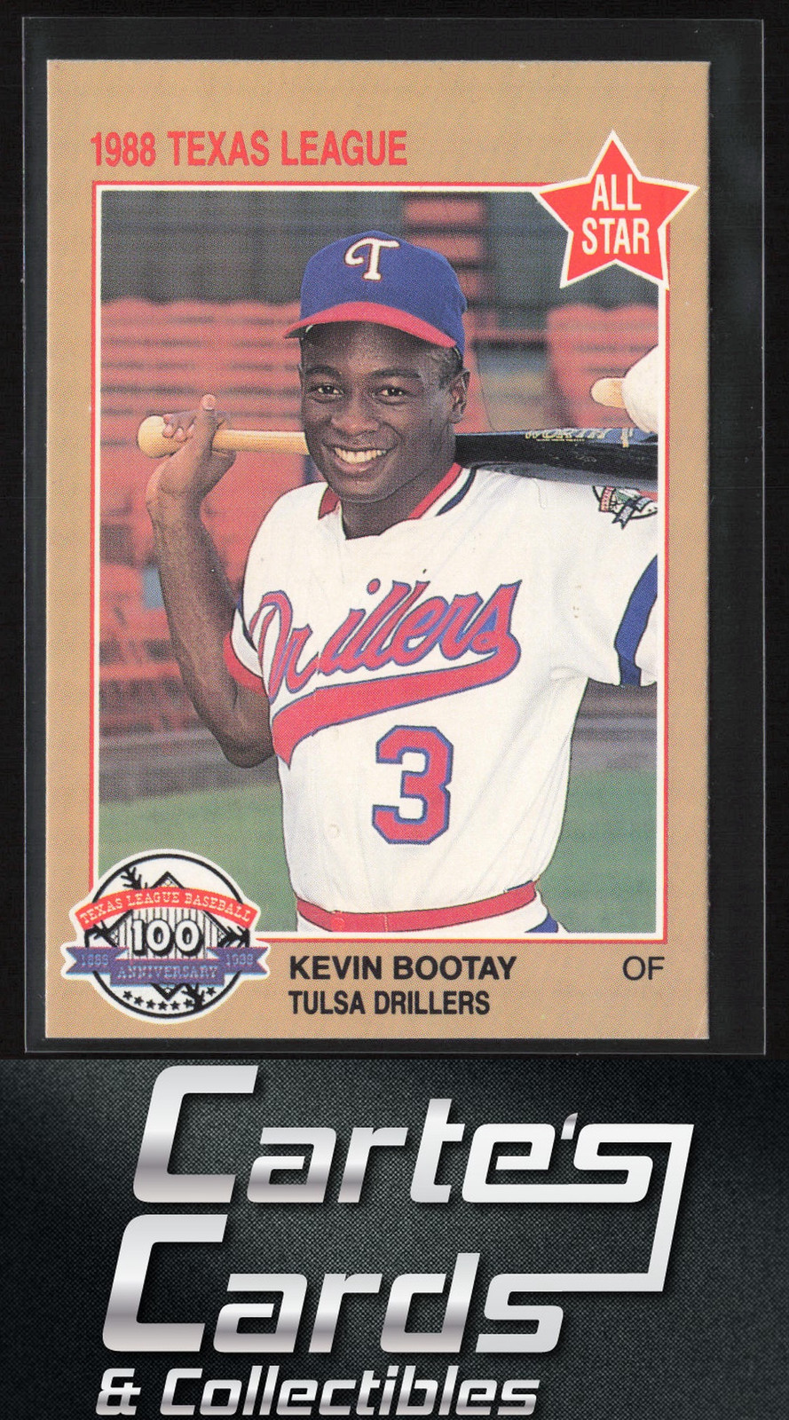 Kevin Bootay 1988 Grand Slam Texas League All-Stars #9 Tulsa