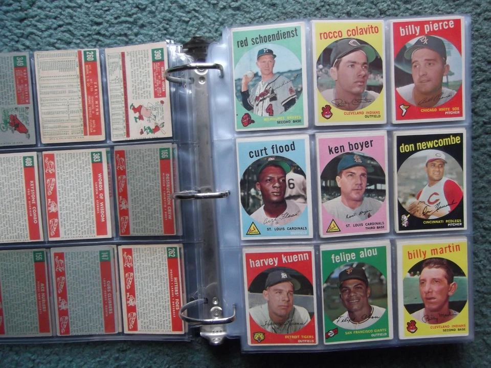 1959 TOPPS BASEBALL NEAR COMPLETE SET LOT(437/572)w/STARS,RC's,HOF,HIGH-NUMBERS - Image 3 of 4