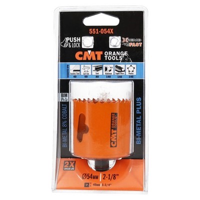 CMT 551-054X Bi-metal Plus Hole Saw D=2-1/8in (54mm) for 550-PH, 550X, 551X