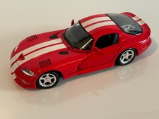 Maisto 1996 Dodge Viper GTS Coupe RED/WHITE Stripes 1:18 Scale
