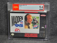 SNES Super Nintendo MADDEN 95 PSA 9.4 A+ Top Pop New Sealed NFL Football Wata