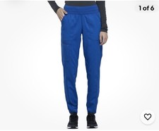 Cherokee Revolution Womens Scrub pants Jogger Royal Blue WW011 Size M Regular