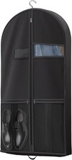 43" Travel Garment Bag with Accessories Zipper Pocket, Heavy Duty Suit Bag for S