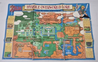 LEGEND OF ZELDA A LINK TO THE PAST SNES HYRULE OVERWORLD LORE MAPPA POSTER INSERTO