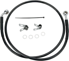 Drag Specialties Extended Stainless Steel Front Brake Line Kit 1741-2528