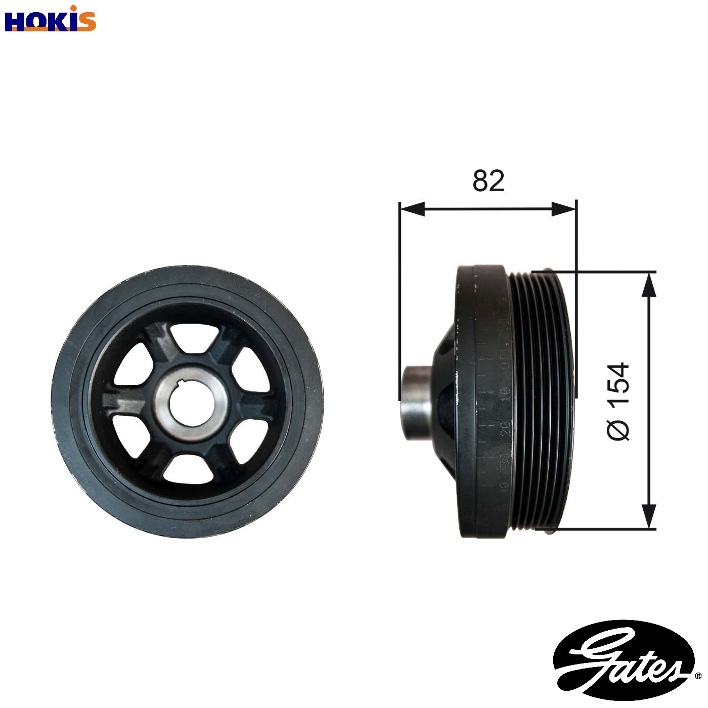 Crankshaft Pulley (TVD) fits MERCEDES E280 2.8 97 to 03 M112.921 Gates Quality - Image 8