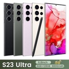 S23 Ultra 5G Unlocked Cell Phone 128GB Android Smartphone Dual SIM Mobile Phones